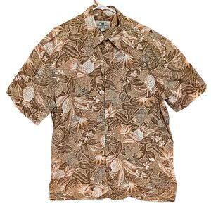 Island Shores Hawaiian Shirt – XL – 100% Cotton – Tropical Pineapple Print